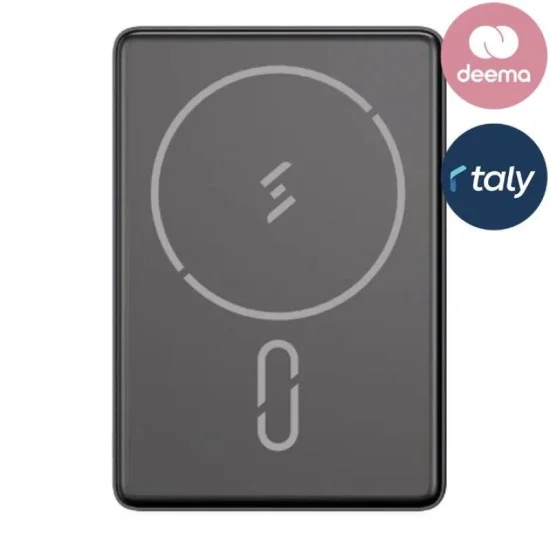 Zlos 5000mAh Power Bank Magnetic Wireless - Black